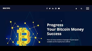 BitCoin Website Template Free Download