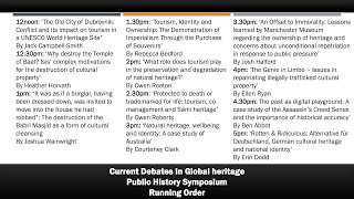 Tourism, Identity and Ownership – Rebecca Bedford.