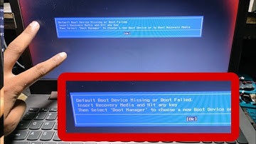 Default Boot Device Hissing or Boot Failed.Insert Recovery Media and Hit any key in Lenovo Laptop