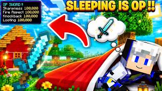 Minecraft But Sleeping Gives SUPER OP Items!