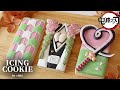 【Kimetsu No Yaiba】Mitsuri Kanroji inspired icing cookies｜鬼滅の刃恋柱甘露寺蜜璃アイシングクッキー｜Demon Slayer