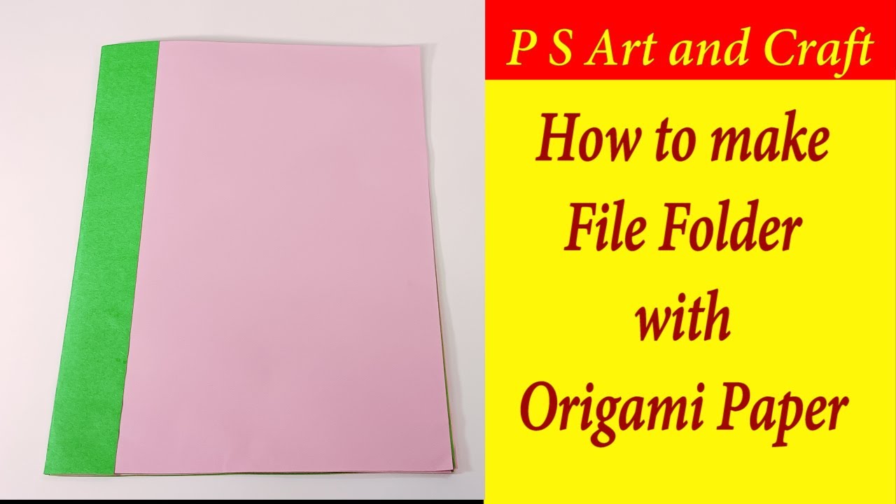 How to make File Folder with Origami Paper || DIY Paper Craft - YouTube