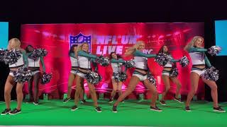 Philadelphia Eagles Cheerleaders Performing at NFLUK Live Fan Event, Wembley, 27/10/18