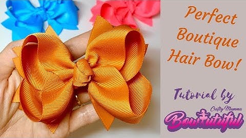 Perfect twisted boutique hair bow tutorial! How to make hair bows. DIY 🎀 laços de fita:
