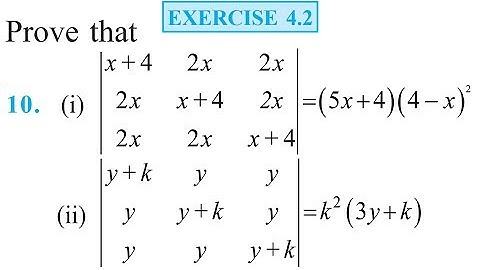 Determinants Exercise 4.2 Q 10 NCERT Class 12 | IIT JEE