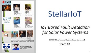 StellarIoT​--- IoT Based Fault Detection for Solar Power Systems​ __RMIT University