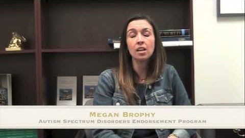 Autism Spectrum Disorders Certificate Program