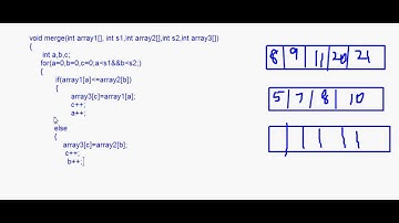 CBSE - XII - Computer Science - Arrays/Merging of Arrays Part II