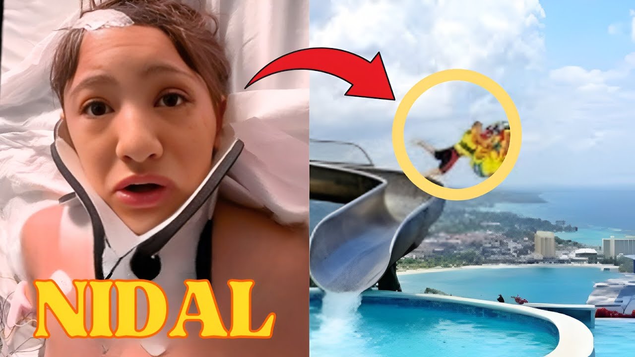 Nidal Wonder’s Water Slide Accident SHOCKED Everyone! (Salish Crying) 💔
