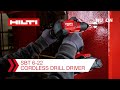 Hilti nuron sbt 622 cordless drill driver  features and benefits