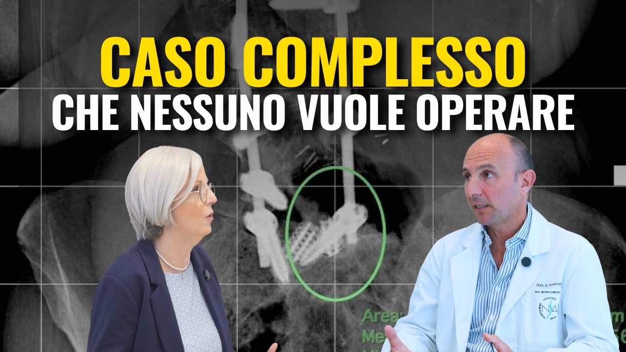 Ha una vite INCASTRATA nel canale spinale e non riesce più a camminare per il DOLORE