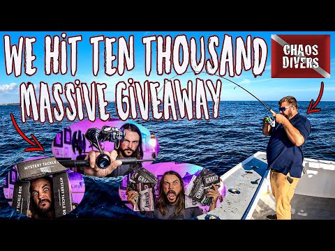 10 THOUSAND SUBSCRIBER GIVEAWAY and Tautog Fishing with Chaos Divers!