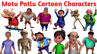 Motu Patlu All Characters Name 😍 | Fun Cartoon Characters in Hindi & English | Kids Learning Video