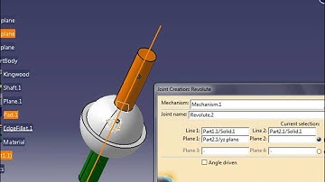 CATIA V5/ DIGITIAL MOCKUP/ DMU KINEMATICS/ Spherical Joint