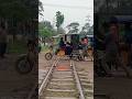 Rail crossings,,,,,,, where vehicles cross || #railpro #railway #train #bangladesh_railway