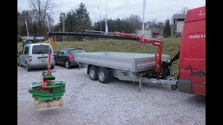 Hydraulická ruka Maxilift na přívěsu