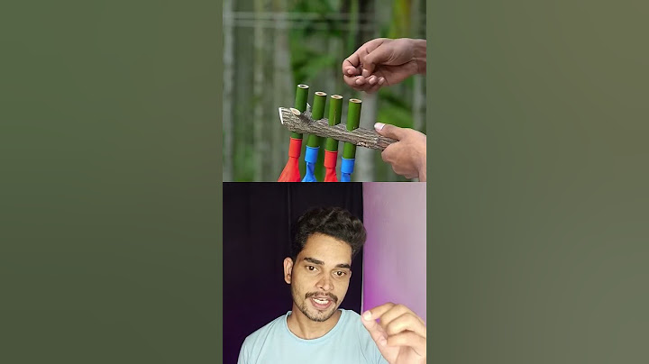 DIY Bamboo Creations with grey Tree And 4 colour balloons Slingshot #Bambooart #slingshots #Bamboo