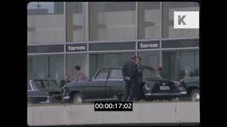 1970s  Bucharest Airport Cars Taxis Romania 35mm