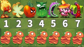 PvZ 2 Challenge - Every Plants With 1 Plant Food Vs 7 Octopus - Who 's Best Plant?