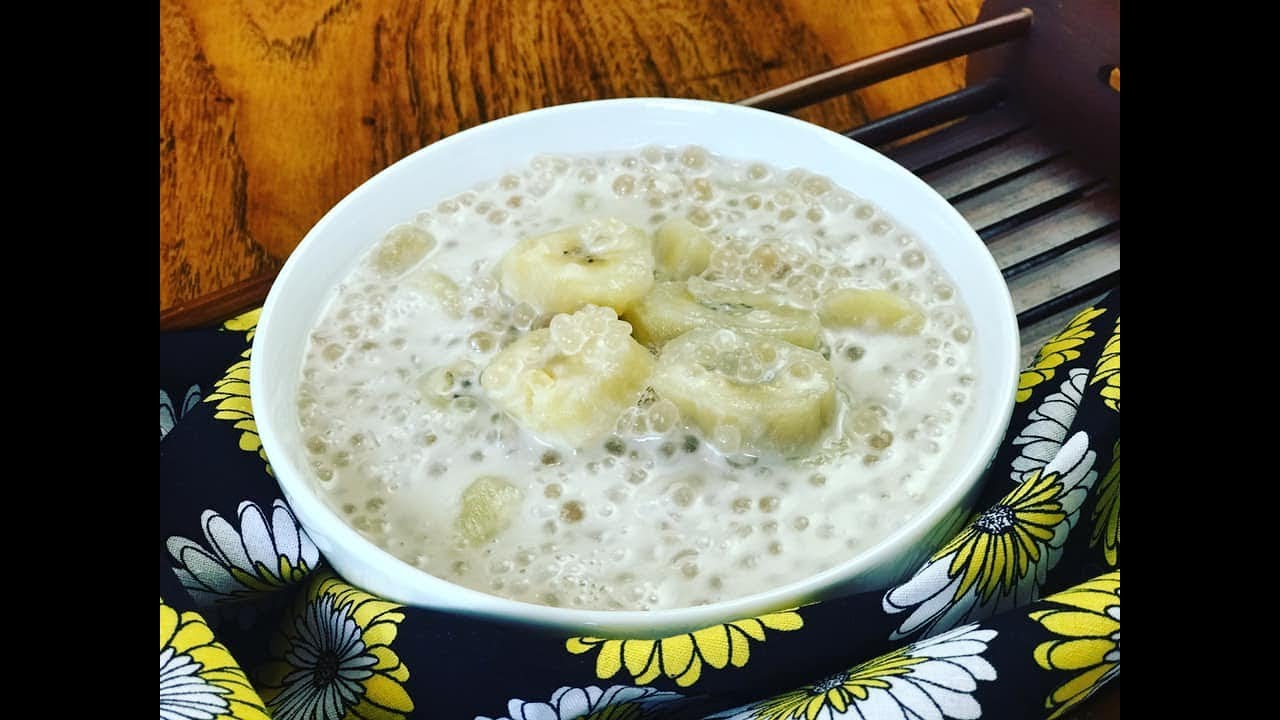 Ginataang Saging and Sago