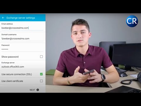 How to Connect Office 365 Email to Android: CrossRealms Your Moment of Tech Video Tutorial