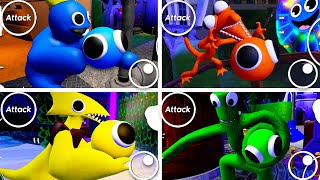 Playing As Yellow, Orange And Green Lookies In ONE GAME In Rainbow Friends Chapter 2 Full Gameplay