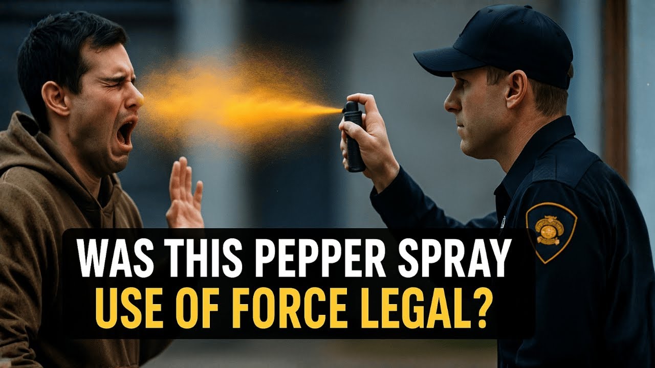 Was This Pepper Spray Use of Force Justified or Excessive? - YouTube