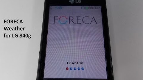 FORECA Weather for LG 840g