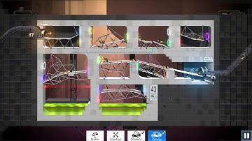 Bridge Constructor: Portal [Level 43] Walkthrough Convoy