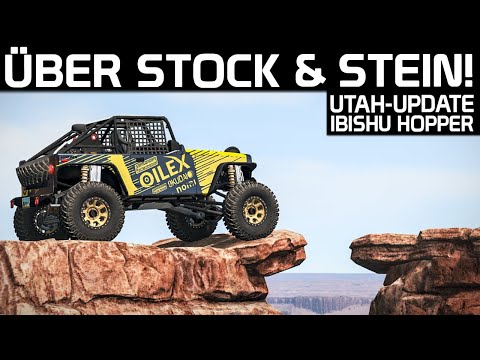 Über Stock Und Stein! BeamNG.Drive Ibishu Rock Crawler + Utah - Update 0.18.4 BeamNG German Gameplay