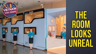 VATC Sleep Pod - Terminal 1 - The Room Looks Unreal | Hanoi, Vietnam⭐