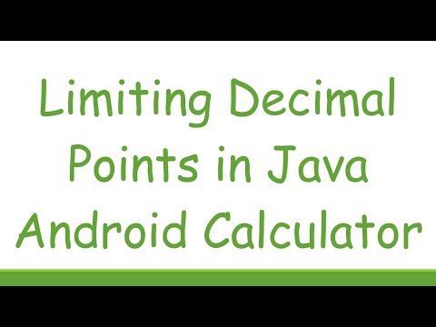 Limiting Decimal Points in Java Android Calculator