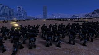 UEBS - Hive of Xenomorphs vs UNSC Marine Platoon