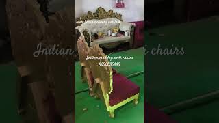 wooden indian wedding mandap vedi chairs mahroon colour all over India delivery available 8630035440