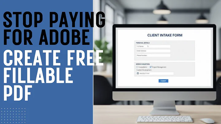 STOP Paying Adobe! CREATE Fillable PDFs for FREE (No Software Needed)
