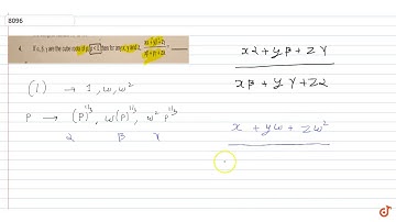 If `alpha,beta,gamma` are the cube roots  of p, then for any x,y,z `(x alpha + y beta + z gamm...