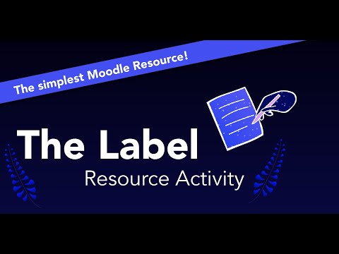 The Moodle Label Resource #TeachingOnline