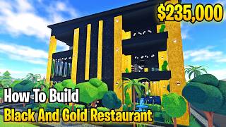 Black And Gold Restaurant Design (Full Tutorial) | Restaurant Tycoon 3