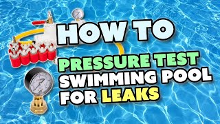 High End Swimming Pool Leak Detection with Pressure Testing