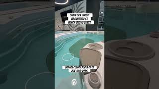 Which size swim spa is best?  #hydropool #swimspa #pool #orangecountypools