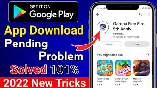Play Store Download Pending Problem Solved ! 😭Can't Download Apps | 101% Working Solution 2022