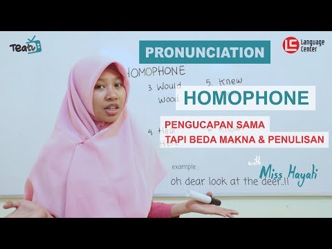 6 Contoh Kata Homophone Dalam Bahasa Inggris | TEATU with Miss Hayati - Kampung Inggris LC