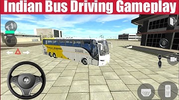 Indian SRS Travels driving Game Play / Indian Sleeper Bus Simulator 3d - Android Gameplay