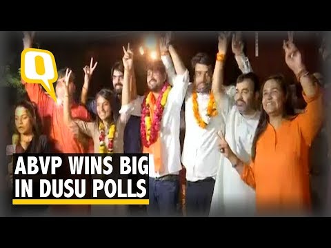 DUSU Polls: ABVP Wins Both President and VP, NSUI Gets Secretary | The Quint