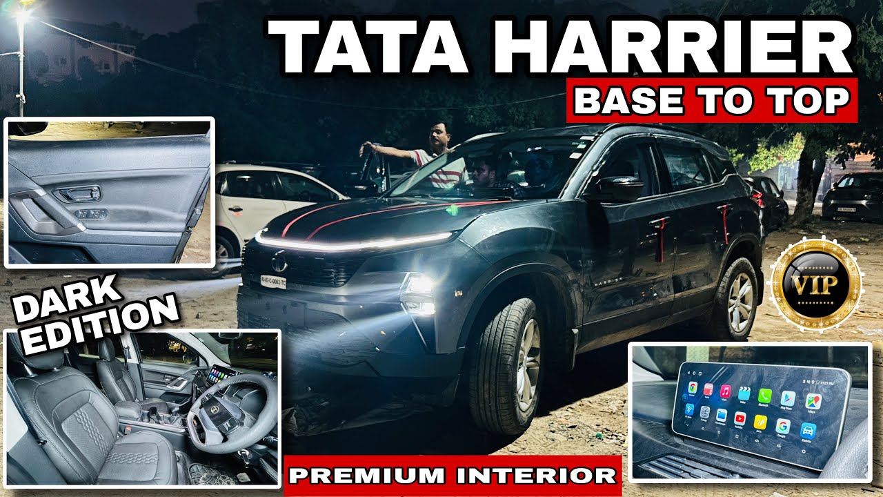 2025 TATA HARRIER MODIFIED WITH PRICE✅ TATA HARRIER BASE TO TOP🔥DARK EDITION #tataharrier2025 #tata 