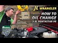 How to Change the Oil in your 3.6L V6 Jeep Wrangler JL or Jeep Gladiator JT