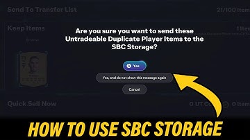 How to Use The SBC Storage on FC 26 Ultimate Team
