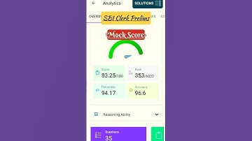 🎯SBI Clerk Prelims Mock Test Score 2023 | PM Mock Test #sbiclerk2023 #mocktest #shorts