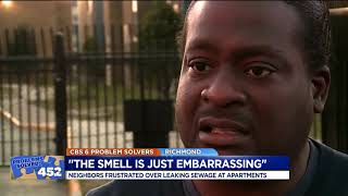 Raw sewage leaking at Richmond apartments: ‘The smell is just embarrassing’