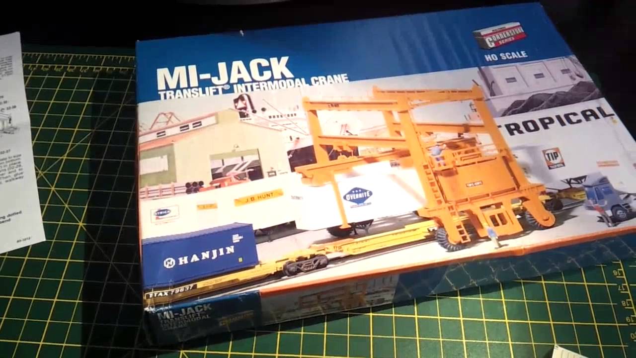 Walthers Cornerstone 933-3222 – Grue à Conteneurs Mi-Jack – Kit Plastique Pour Train Miniature